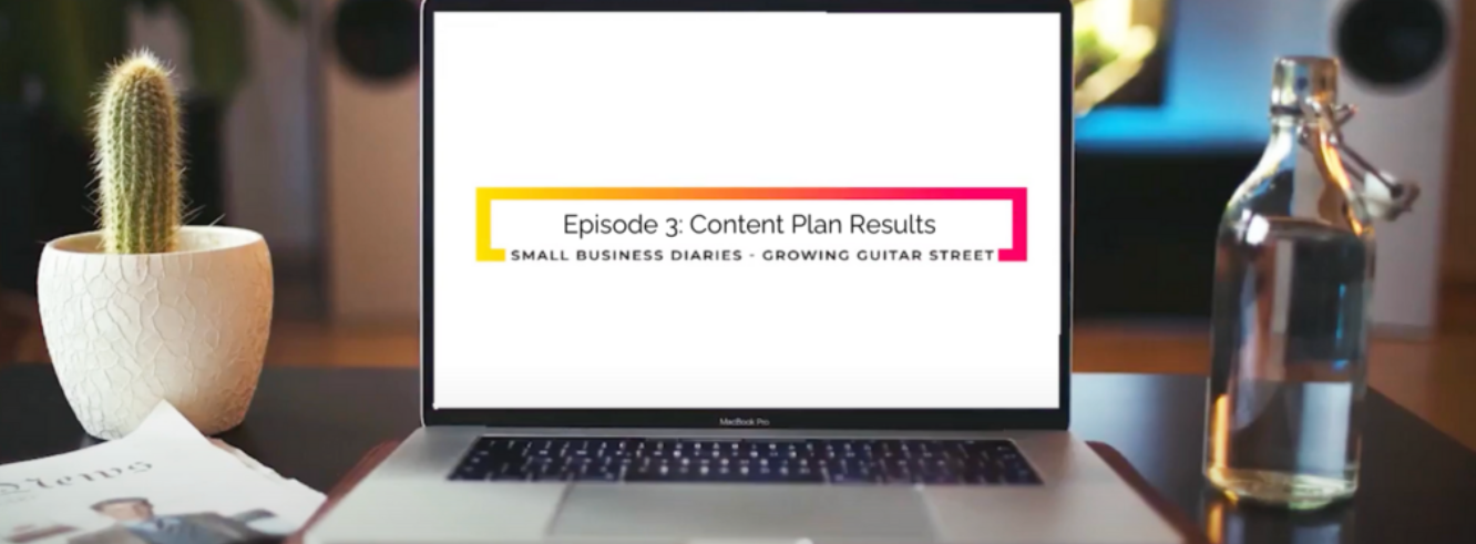 Small Business Diaries Episode 3: Content Plan Results