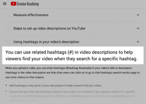 Besides, you can also use hashtags to promote your YouTube video.